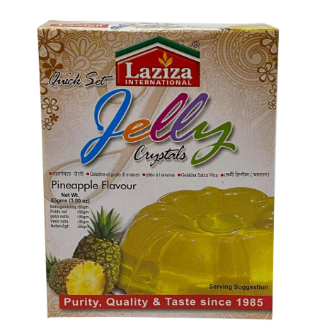 Picture of LAZIZA CRYSTAL JELLY PINEAPPLE 85 GMS