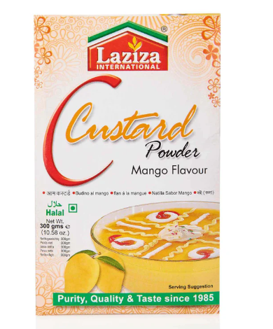 Picture of LAZIZA CUSTARD POWDER ( MANGO ) 300 GMS