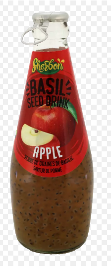 Picture of SHERBON BASIL SEED DRINK APPLE 290 ML