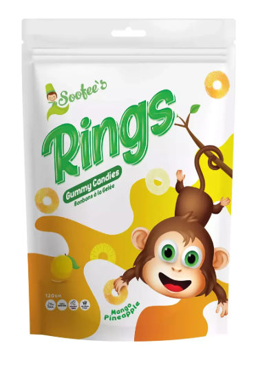 Picture of SOOFEE'S MANGO PINEAPPLE RINGS 120GMS