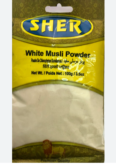 Picture of SHER WHITE MUSLI PWD 100GM