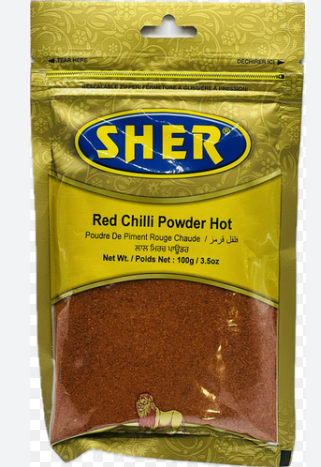 Picture of SHER RED CHILI PWD HOT 100GM