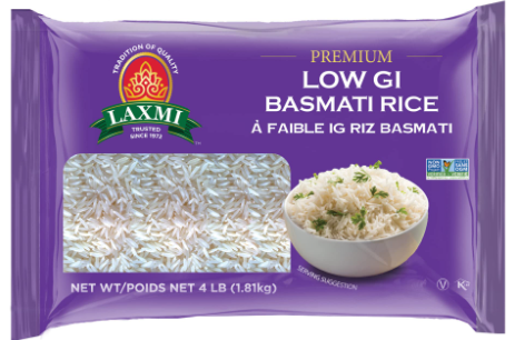 Picture of LAXMI LOW GI BASMATI RICE 4 LB