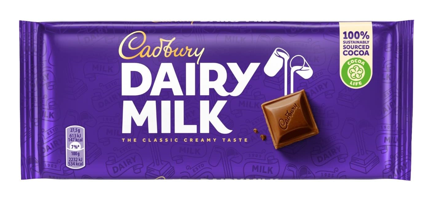 Picture of CADBURY DAIRY MILK CHOCOLATE 110GM