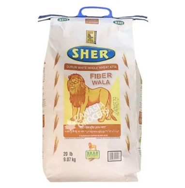 Picture of Sher Fiberwala white w/wheat Flour 20LB