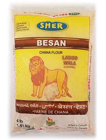 Picture of Sher Besan coarse ladoo flour 4LB