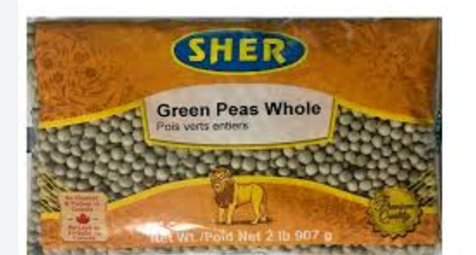 Picture of SHER GREEN WHOLE PEAS 2LB