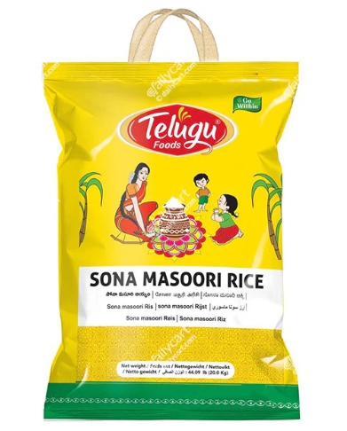Picture of TELUGU SONA MASOORI RICE 20LB
